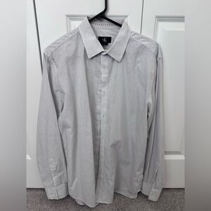 Calvin Klein Gray Casual Button Down Shirt